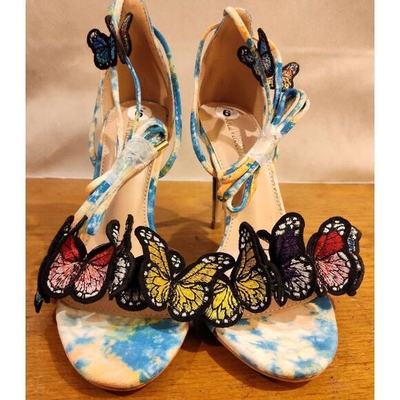 Olivia Miller Athalia Women's Ankle Wrap Heel Sandals New Out of Box Sz 6 - Picture 3 of 14